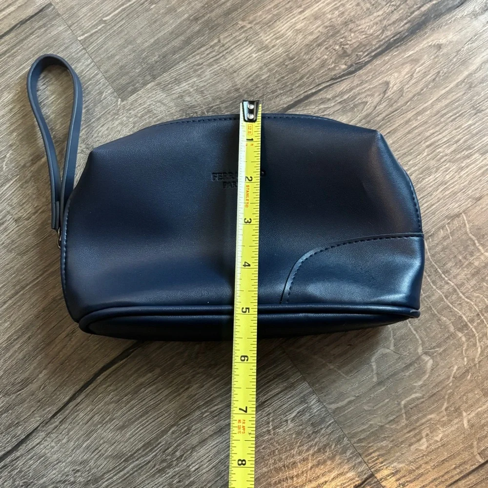 Ferragamo Navy Blue Cosmetic/Toiletry Bag